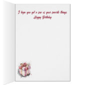  roze Cadeaus Birthday Kaart (Binnen (Rechts))