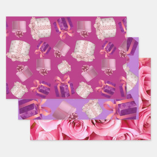 Roze Cadeaus Inpakpapier Vel