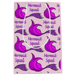 Roze cadeautas van het Mermaid Squad