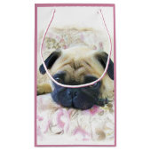 Roze cadeautas voor honden (Achterkant)