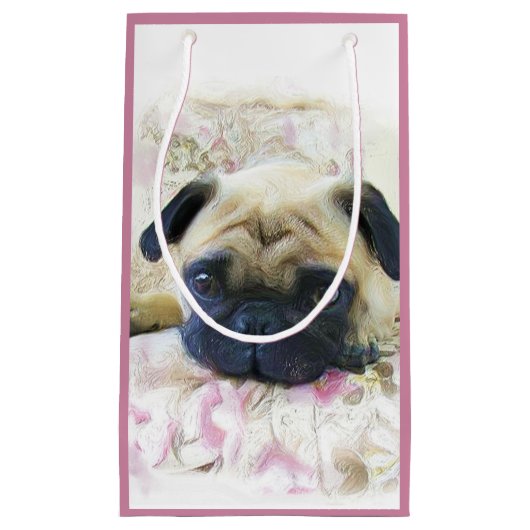Roze cadeautas voor honden (Voorkant)