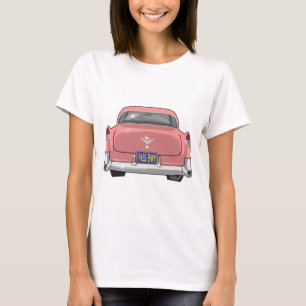 Roze Cadillac 1955 T-shirt