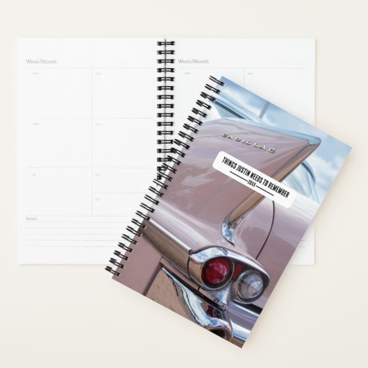 Roze Cadillac Car Guy Planner (Display)