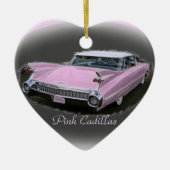 Roze Cadillac Flash Keramisch Ornament (Voorkant)