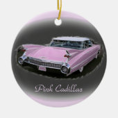 Roze Cadillac Flash Keramisch Ornament (Voorkant)