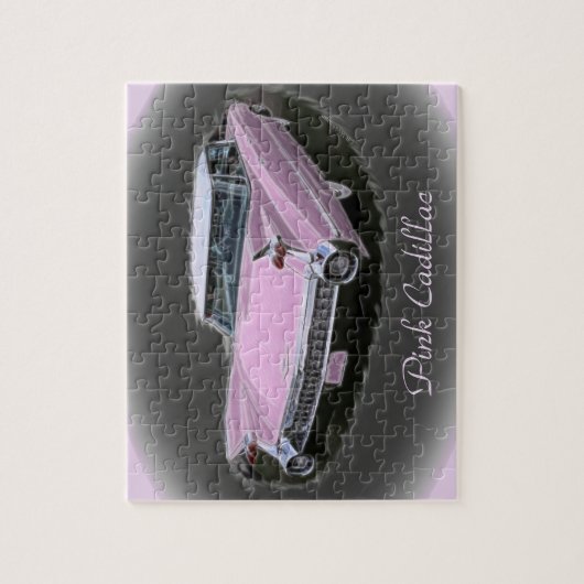 Roze Cadillac Flash Legpuzzel (Verticaal)