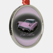 Roze Cadillac Flash Metalen Ornament (Rechts)