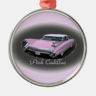 Roze Cadillac Flash Metalen Ornament