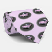 Roze Cadillac Flash Stropdas (Opgerold)
