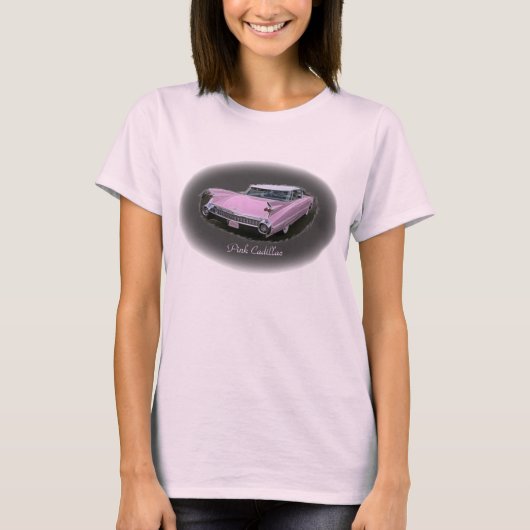 Roze Cadillac Flash T-shirt (Voorkant)