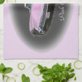 Roze Cadillac Flash Theedoek (Gevouwen)