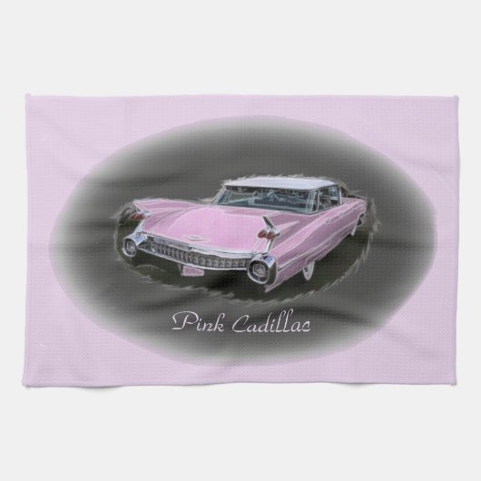 Roze Cadillac Flash Theedoek (Horizontaal)