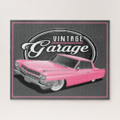 Roze Cadillac Jigzaag Puzzle Legpuzzel (Horizontaal)