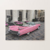 Roze Cadillac Legpuzzel (Horizontaal)