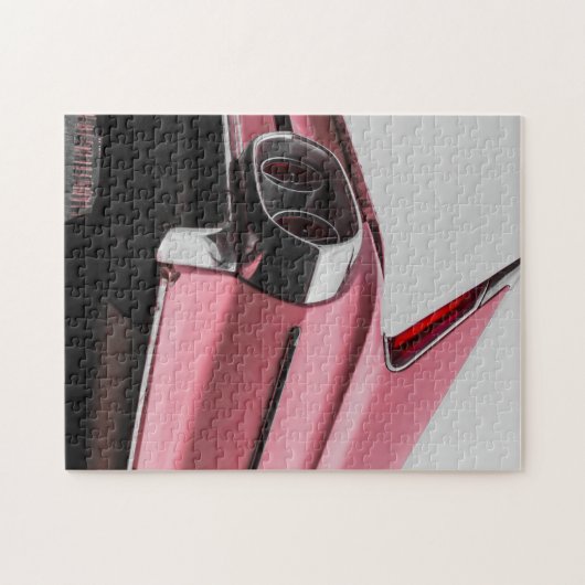 Roze Cadillac Legpuzzel (Horizontaal)