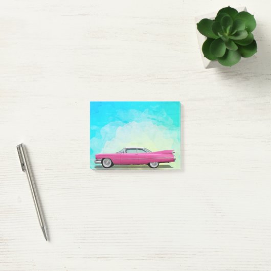 Roze Cadillac Post-it® Notes (Kantoor)
