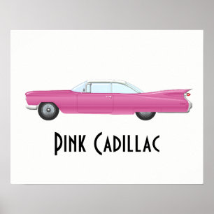 Roze Cadillac Poster
