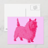 Roze Cairn Terrier Briefkaart (Voorkant / Achterkant)