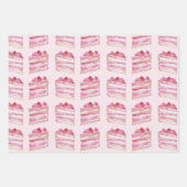 Roze Cake Citroen Lantaarns Bruidsdiner Inpakpapier Vel (Voorkant)