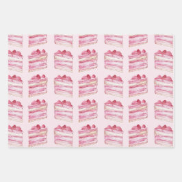 Roze cake citroenen lantaarns Bruidsdiner Inpakpapier Vel