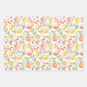 Roze Cake Citroenen Lantaarns Bruidsmeisjesfeest Inpakpapier Vel (Voorkant 2)