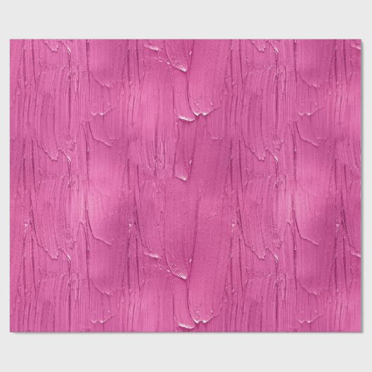 Roze Cake Frosting Chic Verjaardag Cadeaupapier (Vlak)