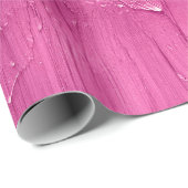Roze Cake Frosting Chic Verjaardag Cadeaupapier (Rol Hoek)