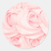 Roze cake frosting roos sticker (Voorkant)