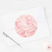 Roze cake frosting roos sticker (Envelop)