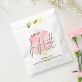 Roze Cake Name 50th Birthday Party Bedankt Bedankzakje (Gezegeld)