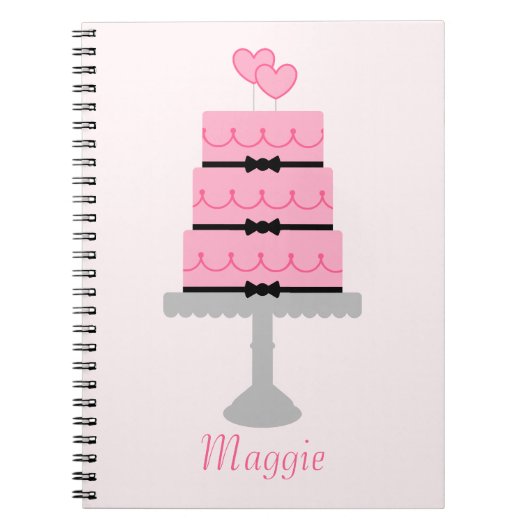 Roze Cake Notitieboek (Voorkant)
