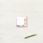 Roze cake Post-it notities Cute bakkerij kantoor m Post-it® Notes (Op bureau)