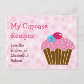 Roze cake Recipe Briefkaart (Voorkant)