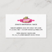 Roze Cake Slice Tasty Pastry Bakery Visitekaartje (Achterkant)
