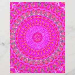 Roze caleidoscoop bulk scrapbookpapierpagina's flyer