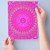 Roze caleidoscoop bulk scrapbookpapierpagina's flyer (Hand)