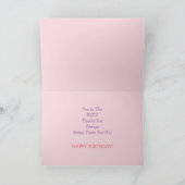 Roze Calla Flowers, Kaart van de verjaardag van ma (Binnen)