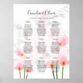 Roze Calla Lelie ZITPLAAT 9 Tafel Schuim Board Poster (Voorkant)