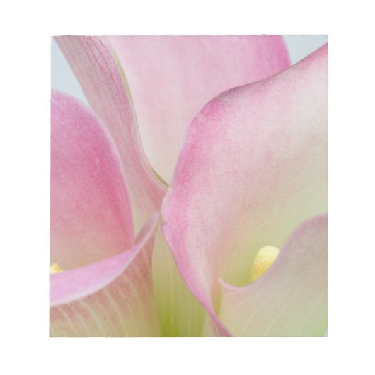 Roze Calla Lelies Notitieblok (Voorkant)