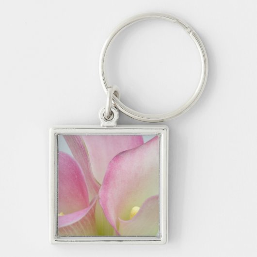 Roze Calla Lelies Sleutelhanger (Voorkant)