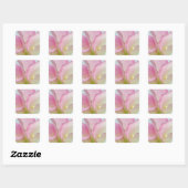 Roze Calla Lelies Vierkante Sticker (Vel)