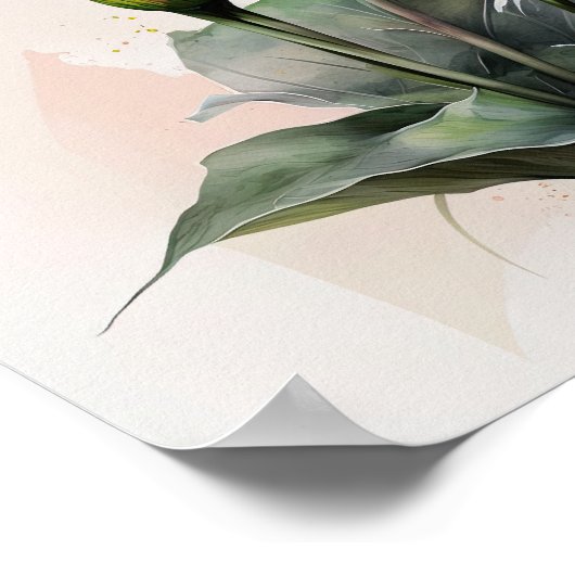 Roze Calla Lilies Lily Flower Art Print Poster (Hoek)