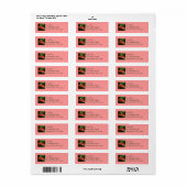 Roze Calla Lily Elegant Bloemen Etiket (Full Sheet)