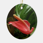 Roze Calla Lily Elegant Bloemen Keramisch Ornament (Links)