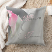 Roze Calla Lily Vourish Wedding Sierkussen (Deken)