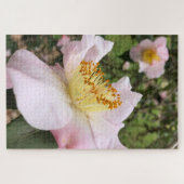 Roze Camelia Bloem Bloemige Puzzel (Horizontaal)