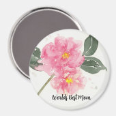  roze Camelia genoemd Magneet (Voorkant / Achterkant)