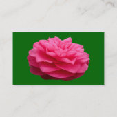 Roze Camelia - Grass Green Visitekaartje (Achterkant)