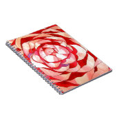Roze Camellia abstract kunstschilderij Notitieboek (Rechterzijde)