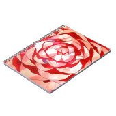 Roze Camellia abstract kunstschilderij Notitieboek (Linkerzijde)